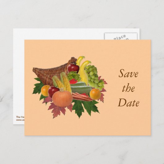 Die Ernte Save the Date Postkarte (Vorne/Hinten)