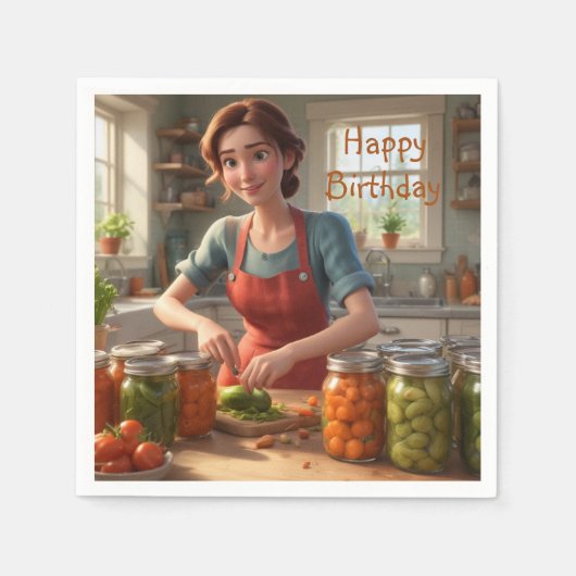 Die Ernte Serviette (Vorderseite)