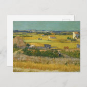 Die Ernte Vincent van Gogh Postkarte (Vorne/Hinten)