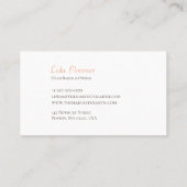 Die Erntearbeit Visitenkarte (Rückseite)