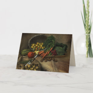 die Erntedank-Grußkarte Karte