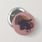 Die Erntedank-Türkei-Knopf-Button Sarahs Palin Button (Vorne & Hinten)