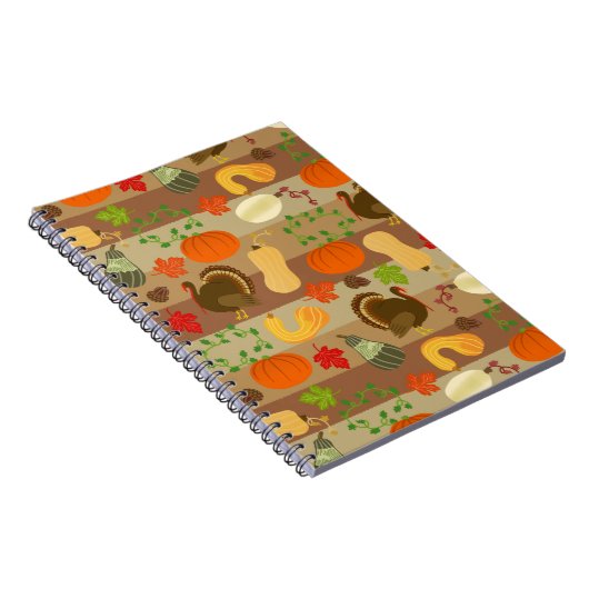 Die Erntedank-Türkei-Kürbis-Herbst-Ernte-Muster Notizblock (Rechte Seite)