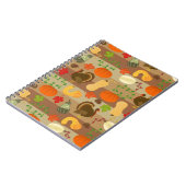 Die Erntedank-Türkei-Kürbis-Herbst-Ernte-Muster Notizblock (Linke Seite)