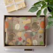 Die Erntedank-Türkei-Kürbis-Herbst-Ernte-Muster Seidenpapier (Geschenk)