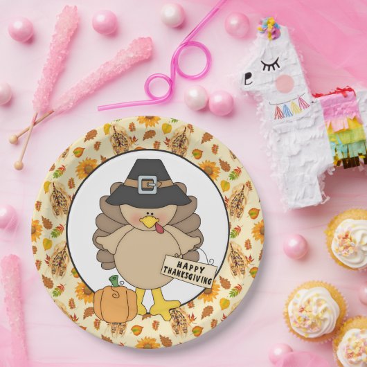 Die Erntedank-Türkei-Partypapierplatte Pappteller (Party)