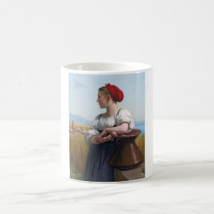 Die Erntehelferin, Bouguereau Kaffeetasse