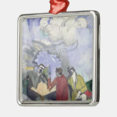 Die Eroberung der Luft, 1913 Silbernes Ornament (Links)