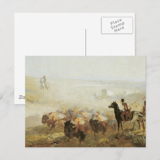 Die Eroberung der Prärie Postkarte (Vorne/Hinten)