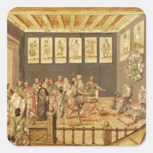 Die Eroberung Mexikos Quadratischer Aufkleber