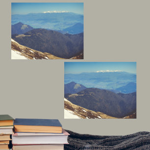 Die Eroberung schneebedeckter Berge Bilderwand Sets