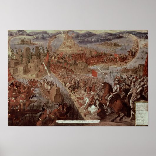 Die Eroberung Tenochtitlans Poster (Vorne)
