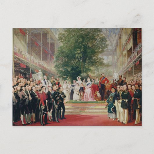Die Eröffnung der Großen Ausstellung, 1851-52 Postkarte (Vorderseite)