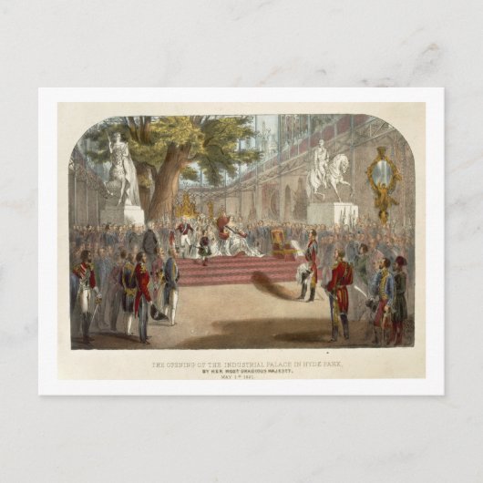 Die Eröffnung der industriellen Pa durch Königin V Postkarte (Vorderseite)