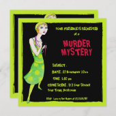 Die Erregung des schwarzen Mörders Einladung (Vorne/Hinten)