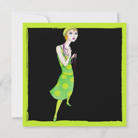 Die Erregung des schwarzen Mörders Einladung (Rückseite)