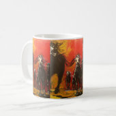 Die Erregung des Thoroughbreds Kaffeetasse (Vorderseite Links)