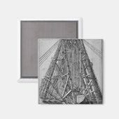 Die Errichtung des alten ägyptischen Obelisk Magnet (Vorderseite/Rückseite)