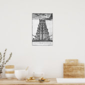 Die Errichtung des alten ägyptischen Obelisk Poster (Küche)