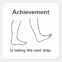 Die Errungenschaft ist, den nächsten Schritt Stick