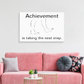 Die Errungenschaft ist der nächste Schritt Canvas  Leinwanddruck (Insitu (Wohnzimmer))