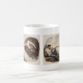 Die Erschaffung Adams - Moderne Wendung Kaffeetasse (Mittel)