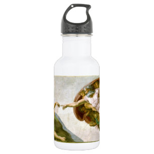 Die Erschaffung Adams von Michelangelo Edelstahlflasche