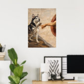Die Erschaffung des Husky Poster (Heimbüro)