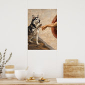 Die Erschaffung des Husky Poster (Küche)