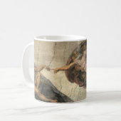 "Die Erschaffung des Menschen" Kaffeetasse (Vorderseite Links)
