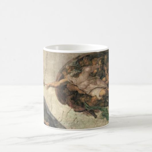 "Die Erschaffung des Menschen" Kaffeetasse (Mittel)