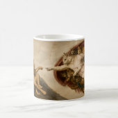 Die Erschaffung von Adam Katzen Renaissance-Parodi Kaffeetasse (Mittel)