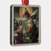 Die Erscheinung der Jungfrau zum Heilig-John-Th Ornament Aus Metall (Rechts)