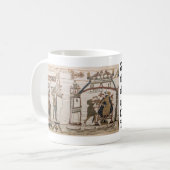 Die Erscheinung von Halleys Komet von 1066 Kaffeetasse (Vorderseite Links)