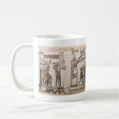 Die Erscheinung von Halleys Komet von 1066 Kaffeetasse (Links)