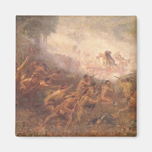 Die Erschießung von General Braddock Magnet (Vorne)