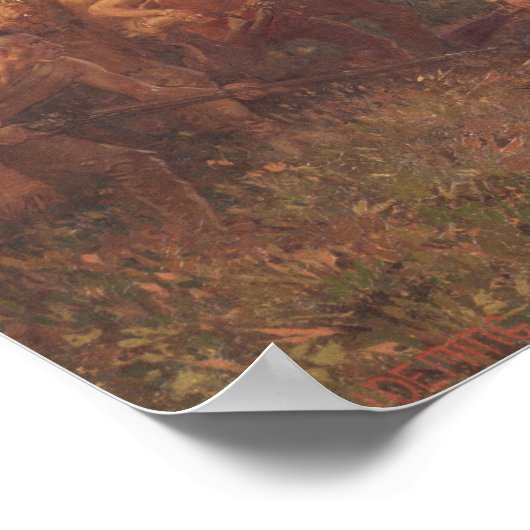 Die Erschießung von General Braddock Poster (Ecke)