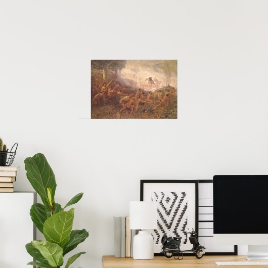 Die Erschießung von General Braddock Poster (Heimbüro)