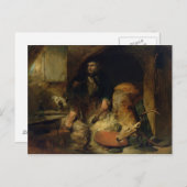 Die Ersparnisse, c.1838 Postkarte (Vorne/Hinten)