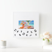 ***DIE ERSTATTUNG IST 27/7 FÜR SIE***\ QUADRATISCHE WANDUHR (Zuhause)