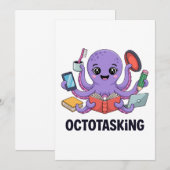 Die erstaunliche Kreatur im Multitasking-Modus Einladung (Vorne/Hinten)