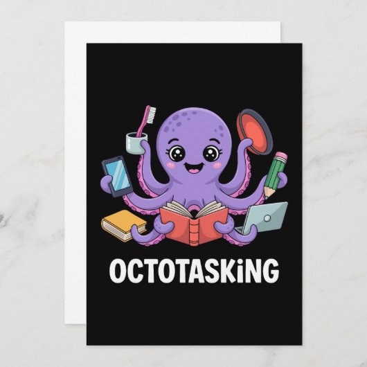 Die erstaunliche Kreatur im Multitasking-Modus Einladung (Vorne/Hinten)