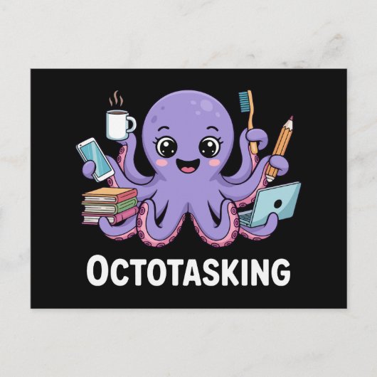 Die erstaunliche Kreatur im Multitasking-Modus Postkarte (Vorderseite)