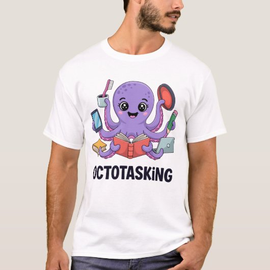 Die erstaunliche Kreatur im Multitasking-Modus T-Shirt (Vorderseite)