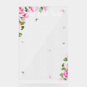 Die erste Akryllische Seekartensignatur zum Geburt Acrylschild (Vorderseite)