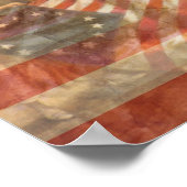 Die erste amerikanische Flagge Poster (Ecke)