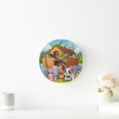 Die erste Arche des Babys Runde Wanduhr (Zuhause)