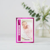 Die erste Baseball-Karte des Babys - Ankündigung p (Stehend Vorderseite)