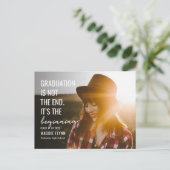 Die erste bearbeitbare Abschluss-Postkarte Postkarte (Stehend Vorderseite)