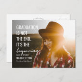 Die erste bearbeitbare Abschluss-Postkarte Postkarte (Vorne/Hinten)